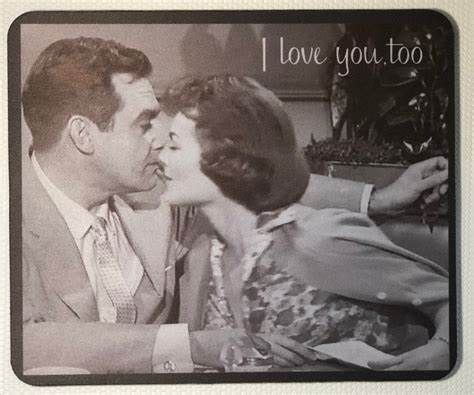 Best Tv Couples Raymond Burr Perry Mason Classic Tv Mouse Pad