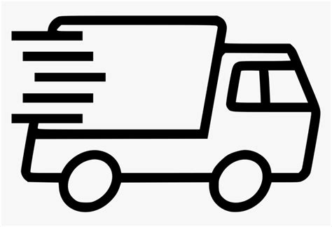 Express Truck Delivery Delivery Truck Line Icon Hd Png Download