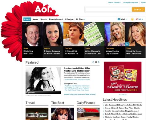 Thumbs Up On The New Aol Homepage Techcrunch
