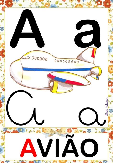Alfabeto Ilustrado Com Tipos De Letras Cartazes De Parede Para D