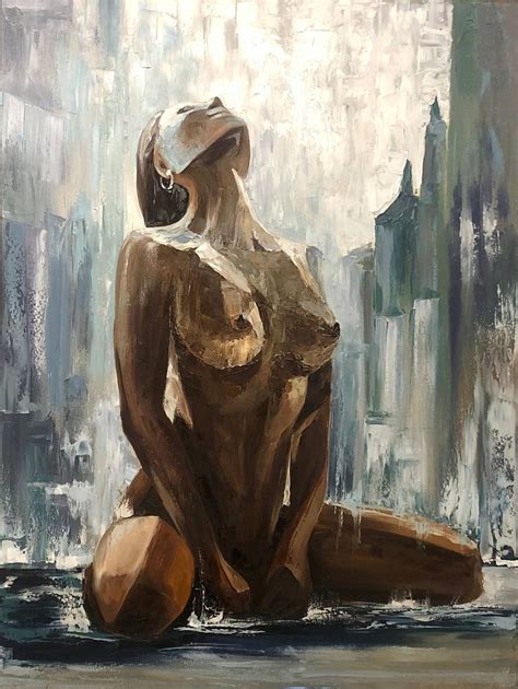 Nude Oil Painting Female Figure Beauty Art Erotic Painting By Iuliia