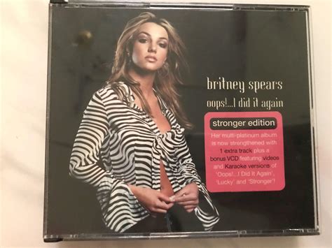 Britney Spears Oops I Did It Again Stronger Edition CD VCD Hobbies Toys Music Media
