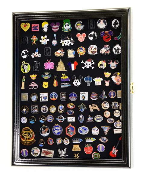 Patches Pins Display Case Wall Frame Cabinet Military Medals Brooches