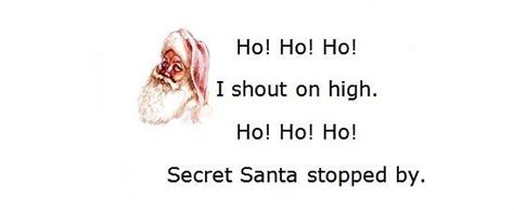 Secret Santa Reveal Cards Secret Santa Poems Clever Sayings Secret
