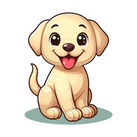 Premium Vector Cute Dog Vector Illustration