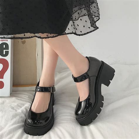 Rimocy 2020 New Black High Heels Shoes Women Pumps Fashion Patent Leather Platform Shoes Woman