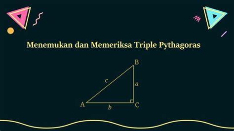 Teorema Pythagoras Menentukan Jenis Segitiga And Tripel Pythagoras