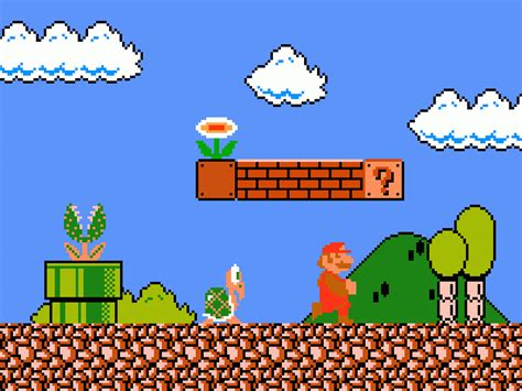 Old School Video Games Super Mario Brothers