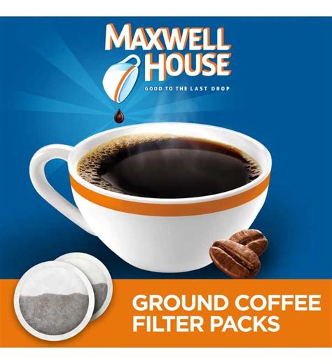 Maxwell House Original Roast Ground Coffee Filter Packs Caffeinated