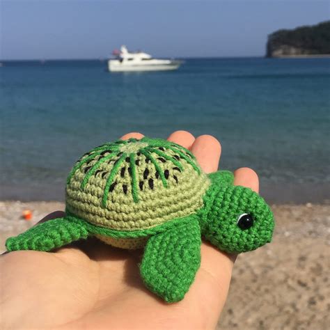 Kiwi Turtle Crochet Pattern Amigurumi Turtle Turtle T Etsy