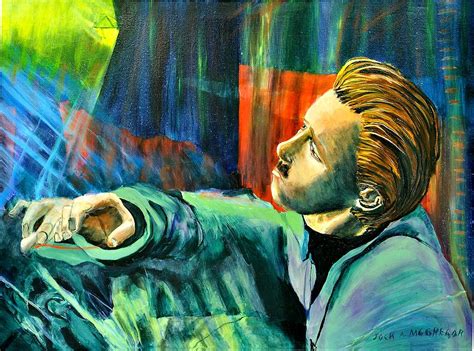 Best oil paintings around the world for your inspiration: Man Praying And God Shows Up Painting by Jock