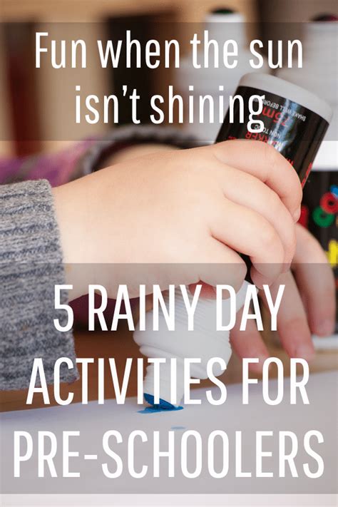5 Rainy Day Activity Ideas For Preschool And Primary Age Kids A Mummy Too