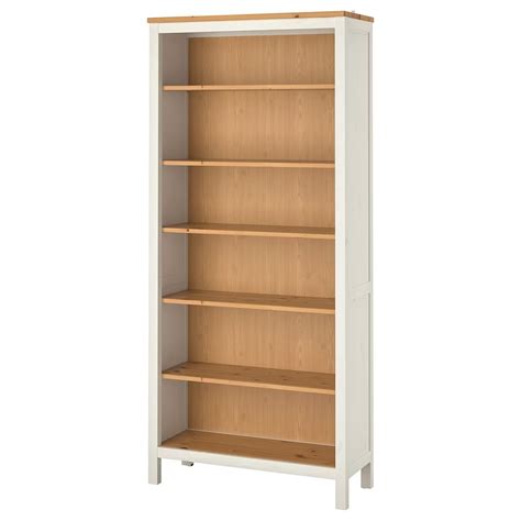 Ikea Hemnes Bookcase White Stain With Glass Doors Two Sets