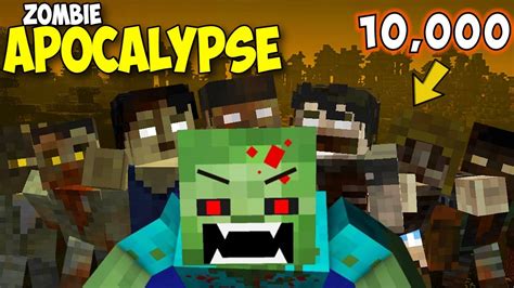 Fighting 10000 Zombies To Save Harry Potter In Hogwarts Minecraft