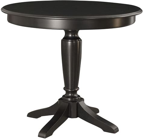 Camden Black Round Counter Height Pedestal Dining Table From American