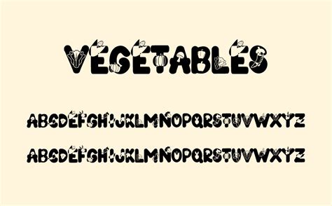Vegetables Free Font