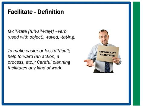 Ppt The Improvement Facilitator Role Powerpoint Presentation Free