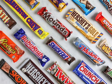 The 25 Most Influential American Candy Bars Of All Time Candy
