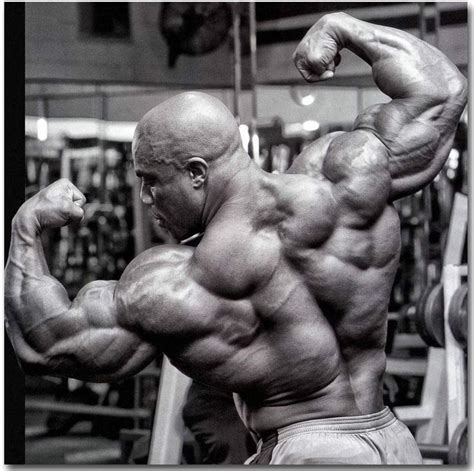 Poster Ronnie Coleman Bodybuilding Fitness Black White Poster No Frame