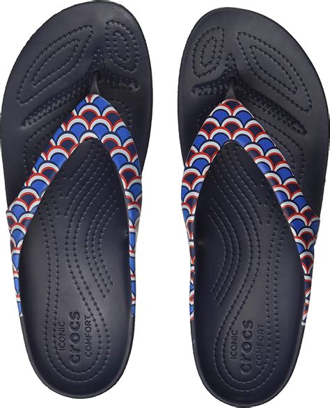Crocs Womens Kadee Ii Graphic Flip Flop Womens Flip Flops Water Shoes Amazonde Fashion