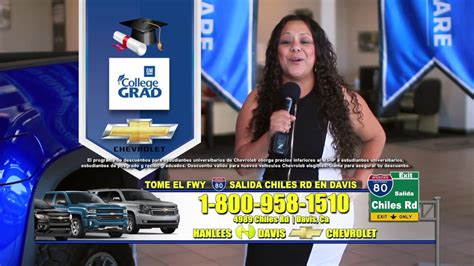 Hanlees Davis Chevrolet College Grad Discount 15sec Tv Spot Youtube