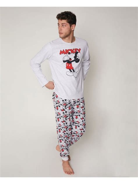 Pijama Manga Larga Mickey Para Hombre Venca Mkp000135967