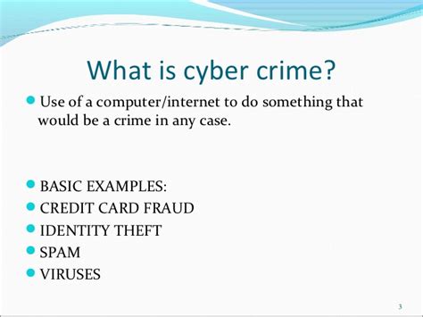 In terms of setting up an agency to handle all cases related to cyber issues. Cybercrime presentation