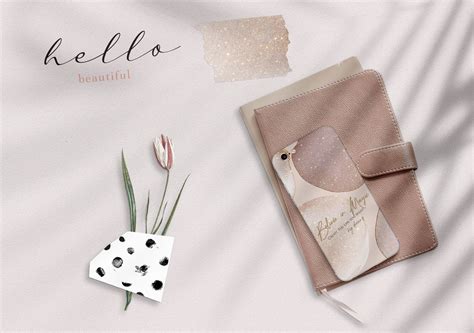 Rose Gold Watercolor Shapes Deluxe Collection Design Cuts
