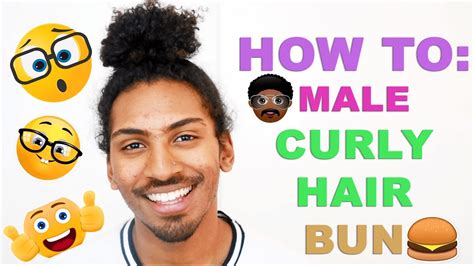 How To Do Man Bun Curly Hair Youtube