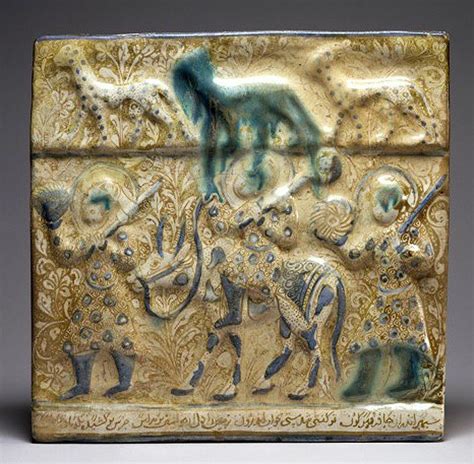 creator iranian artist period late 13th century medieval medium fritware with underglaze and