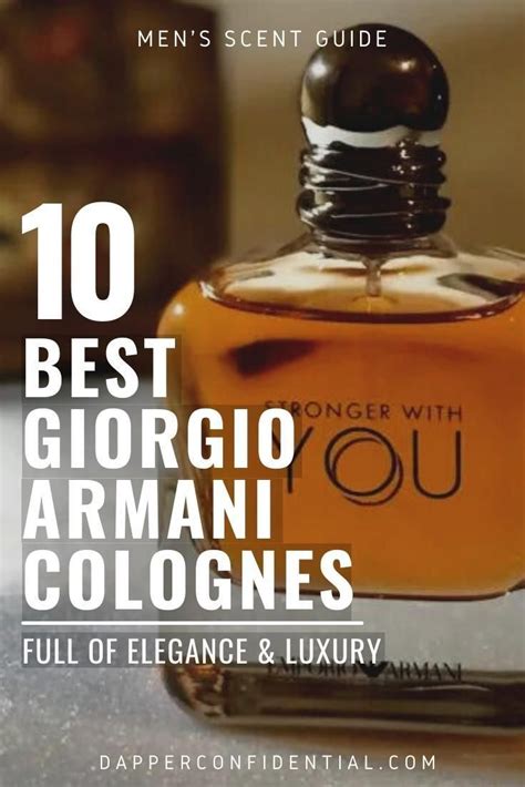 10 Best Giorgio Armani Colognes For Men