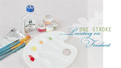 How To Paint On Fondant With Edible Powder Colors Youtube