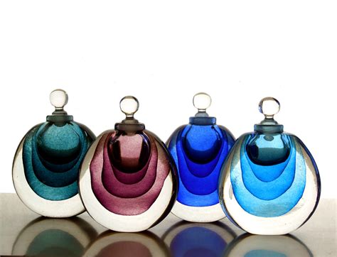 Glass Perfume Bottles Decorative Art Deco Style Perfume