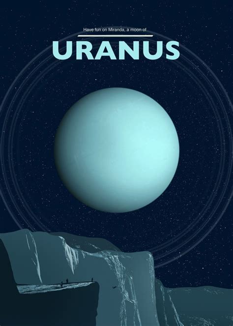 Uranus Poster By Mr Jackpots Displate Uranus Metal Posters