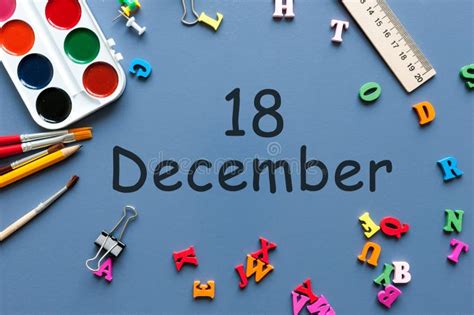 December 18th Day 18 Of December Month Calendar On Businessman Or