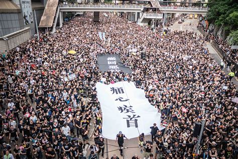 Hundreds of thousands join third huge protest in a week. Reactions to the 2019 Hong Kong protests - Wikipedia