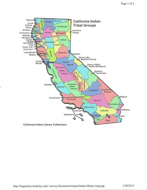 Southern California Indian Tribes Map