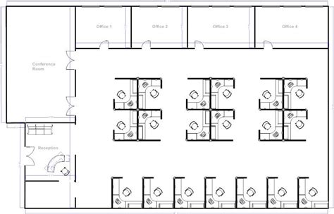 Cubicle Office Layout Office Floor Plan Office Layout