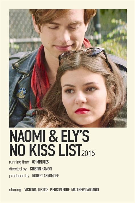 the poster for noah and ely s no kiss list