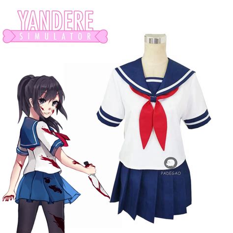 Game Yandere Simulator Cosplay Costume Ayano Aishi Uniforms Yandere