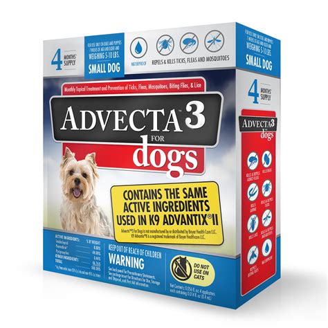 Advecta 3 Tick Flea And Mosquito Repellent And Treatment For Small
