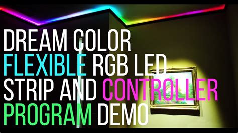 Dream Color Flexible Rgb Led Strip And Controller Color Program Demo By