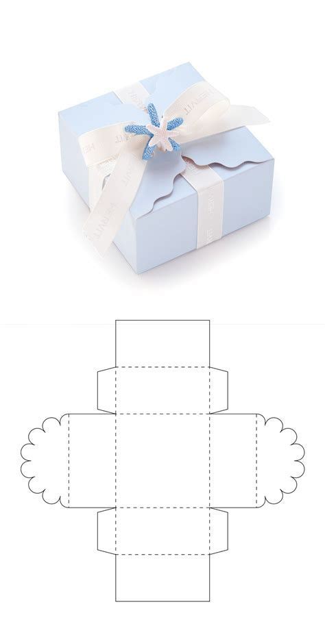 Molde Imprimible Para Caja De Regalo En Cartón T Box Template Diy