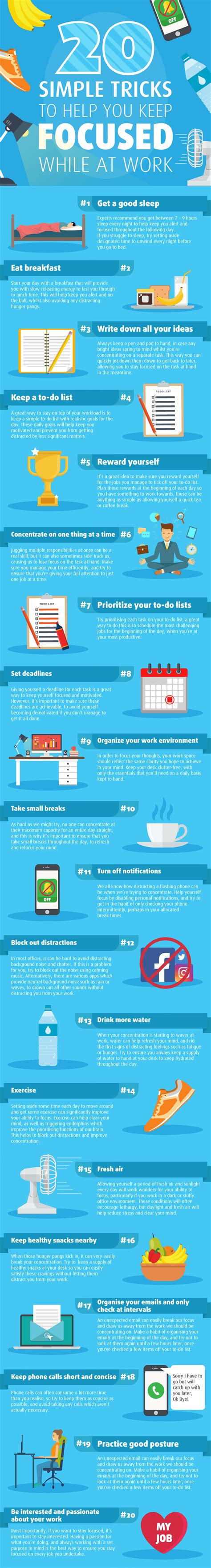 20 Tips To Stay More Focused At Work Psa International