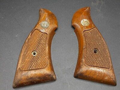 Smith Wesson K Frame Wood Grips With Medallions EBay