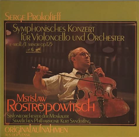 Serge Prokofieff Mstislav Rostropovich Sinfonieorchester Der Moskauer