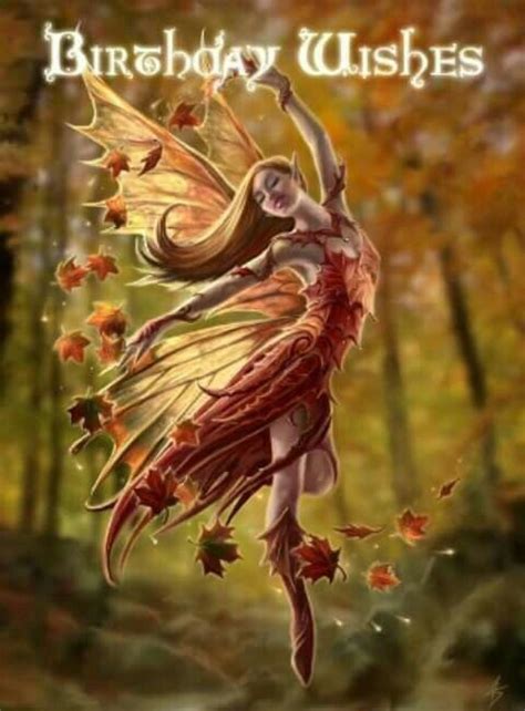 Pin By Redrosegarden7 On Birthday Greetings Autumn Fairy Fairy Art