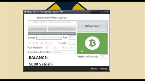 It is one of the best free bitcoin mining apps that offers wizard to get started. Mega Bitcoin Mining Software Bitcoin Generator 100 Works