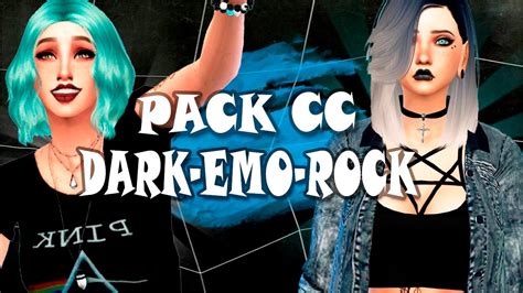 Ropa Dark Rock Emo Mega Pack De Cc Speed Sim Los