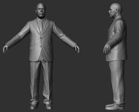 Suit Zbrush Raw File 3d Model Cgtrader